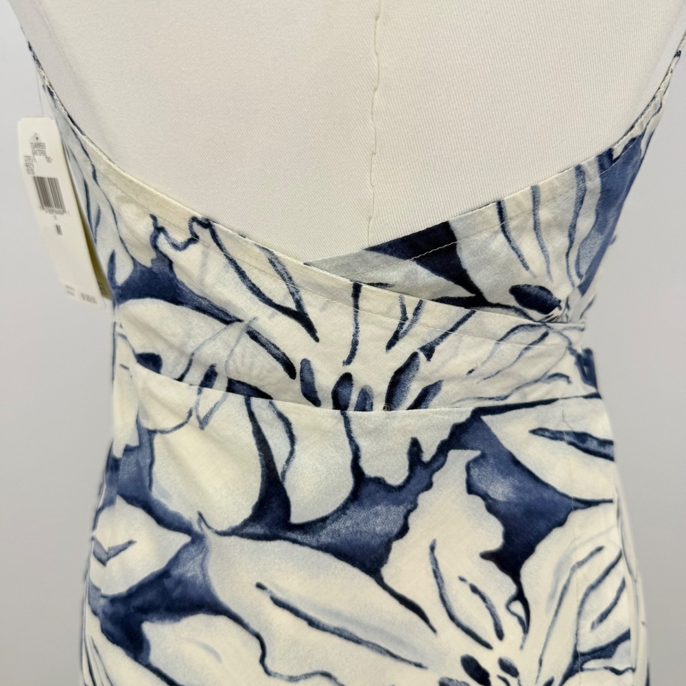 Polo Jeans Co Ralph Lauren Santorini Floral Halter Back Wrap Dress Cotton M - Picture 11 of 11